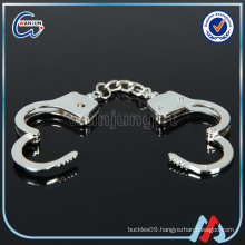 Metal Silver Handcuff Keychain